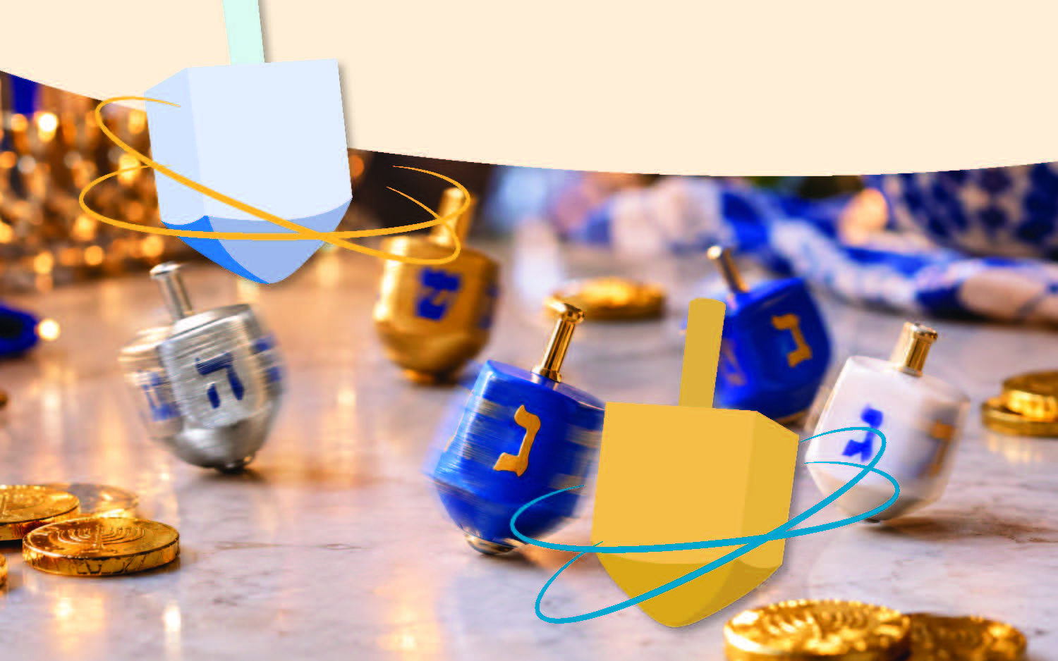 Dreidel Competition Web Art